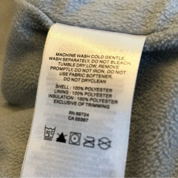 Columbia Light Grey Quilted Vest with Fleece Collar - Picture 7 of 7